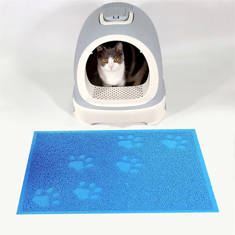 Pet feeding mat for dogs cats, waterproof pvc floor mat for food and water under bowl easy clean non-slip cat litter mat