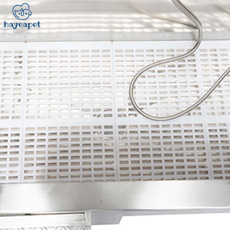 Manufacturer high quality stainless steel non slip footwear Pet SPA Shower Electric lifting pet grooming tub With lifting door
