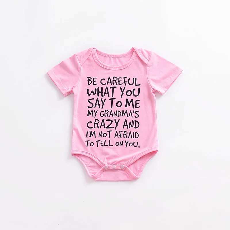Pure cotton Newborn Baby Boy Girl Clothes Kids Bodysuit Funny Cute Kawaii Outfits Clothes Baby Short-sleeved Jumpsuit Romper