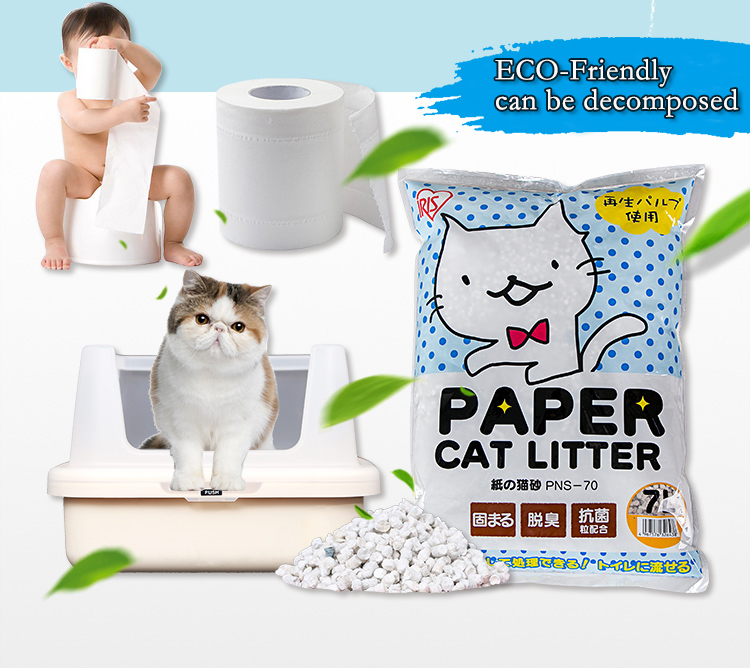 Cat Litter Manufacturers Natural Eco-friendly Bulk Paper Cat Litter Pellets For Wholesale
