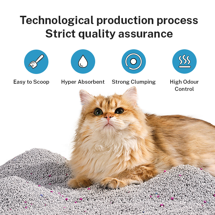Muawu Factory low-priced wholesale, natural low dust efficient deodorization ball magic bentonite cat litter sand