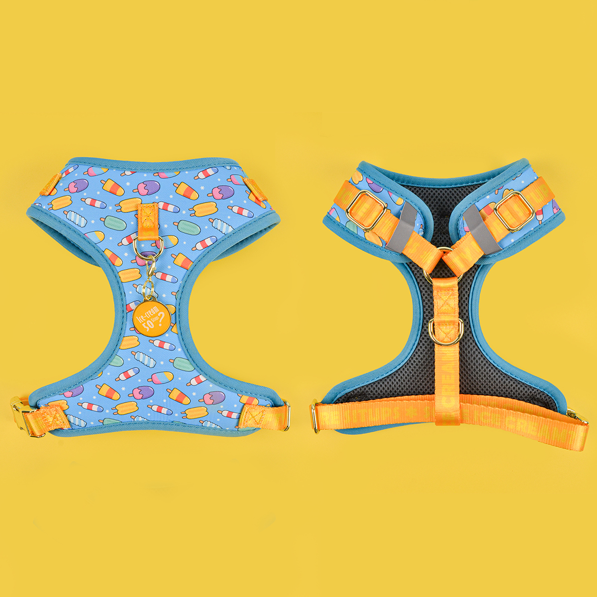 MIDEPET Hot Sale Luxury Designer Color Blooming Series OEM&ODM Accept Pet Dog Harness With ID Tag Free Give For Large Dog