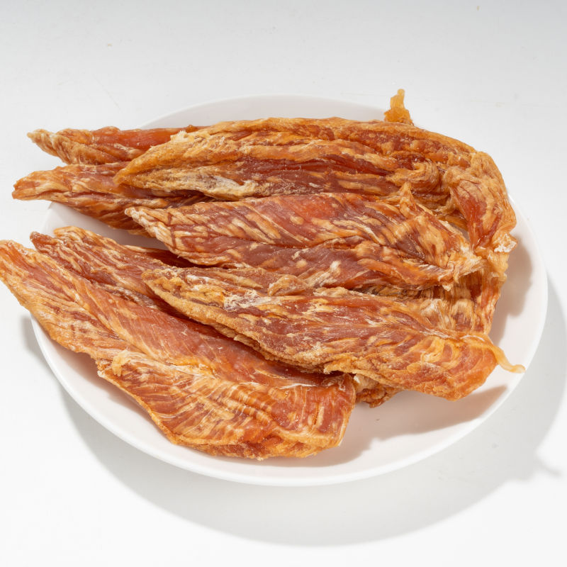 Pet snacks wholesale high-quality healthy low-fat snacks additive-free natural chicken breast jerky