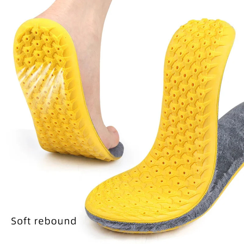 Ultra soft wool underwear suitable for men women thick cotton warm underwear breathable odor proof plush heated insoles 241126