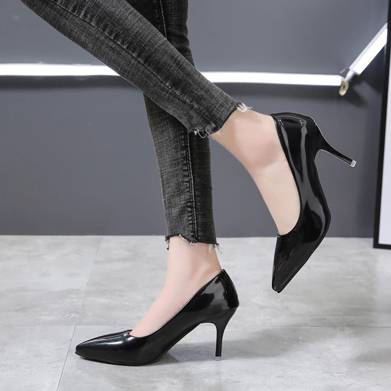 Aphixta 7cm Thin Heels Women Pumps Dress Classic Shoes Wedding Official Leisure Party Shoes Super Big Size 49 50 Plus Size 241126