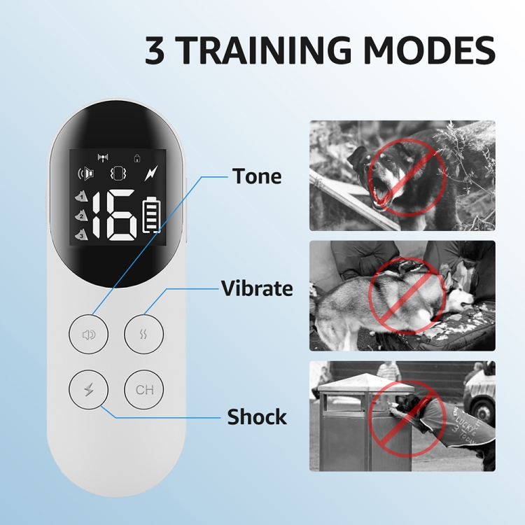 Smart Waterproof Shock Collar For Pets Remote Control Dog Training Device Size: For-One-Dog dog training collar