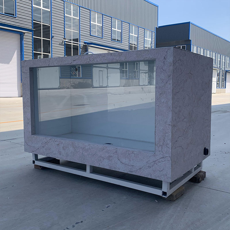 cheap outdoor fibreglass backyard fishing tank farming tanks 5000l fiber fish aquarium tank for koi fish
