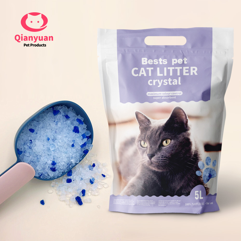 no clumping superior odor control indicator health care monitoring PH indicator Dust Free Silica Gel Crystal Cat Litter