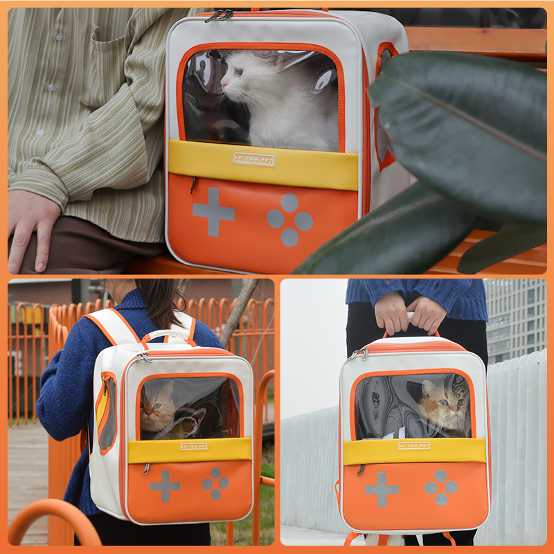 LOVE YOU PET New Products Pet Carrier Popular Design Fashion PU Leather Small Dog Cat Carrier