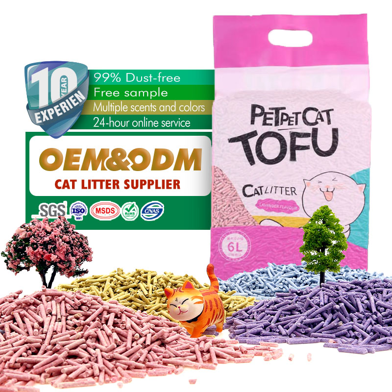 All Natural Cleaning Pet Products Charcoal Deodorization Cat Litter Clay tofu cat litter sand dust free cat litter