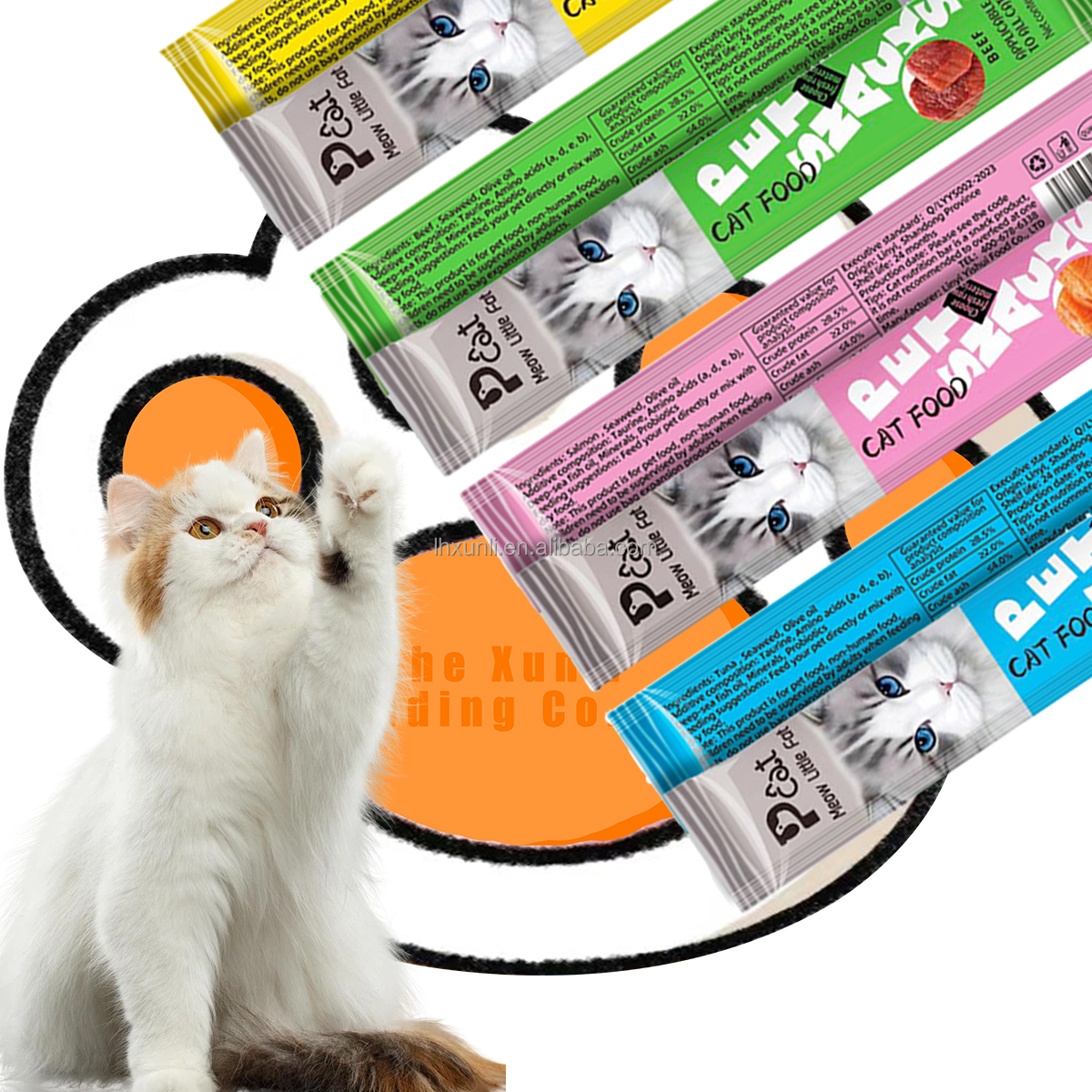 fresh meat cat strips pet liquid cat snacks 15g nutrition wet food wholesale cat bar