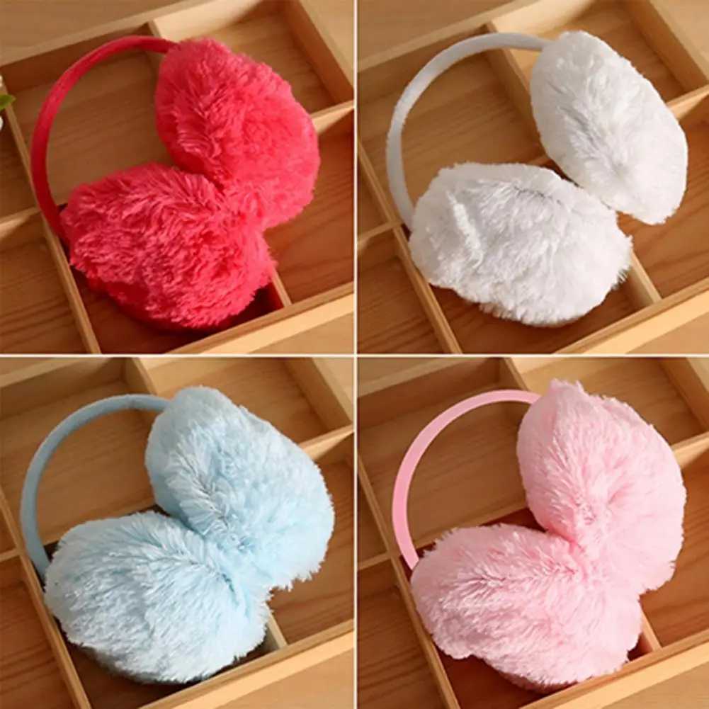 Women Earmuff Solid Color Plush Knit Ear Protector Comfortable Soft Unisex Ear Cover For OutdoorXJ241126