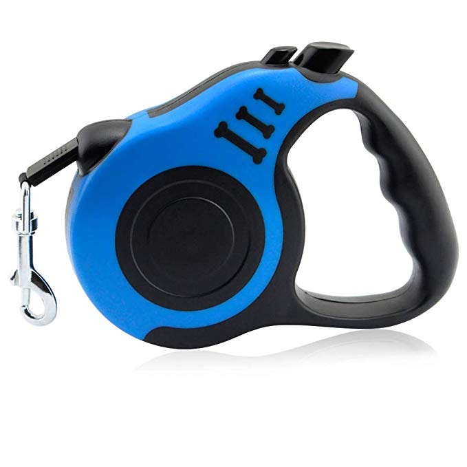 Bone Logo Retractable for travel with Small and Medium Dogs Never Twisted Dog Leash