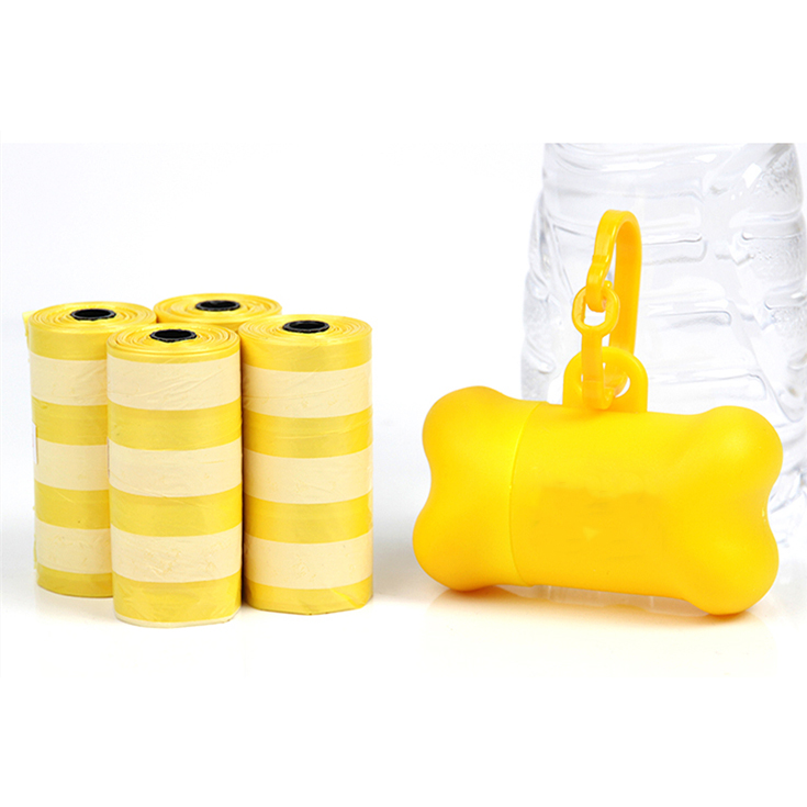 supplies custom biodegradable unscented pet dog poop waste bag set with logo printed