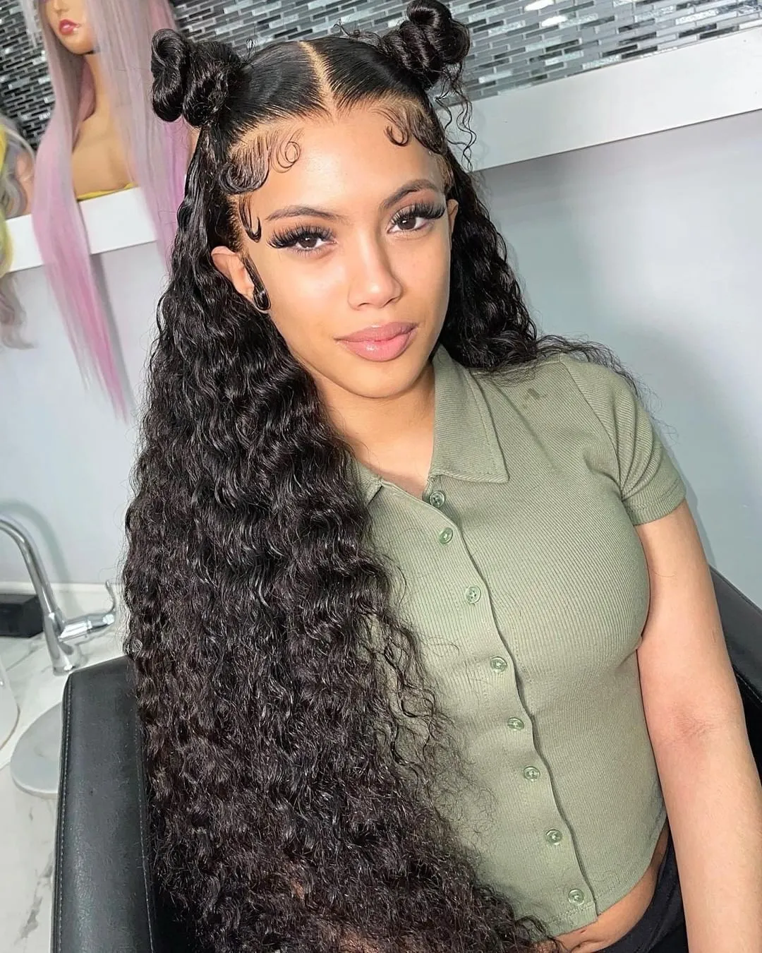 40 Inch Curly 13X4 Front 220 Density Brazilian Wigs For Women Deep Wave 13X6 HD Lace Frontal Wig Human Hair 250520