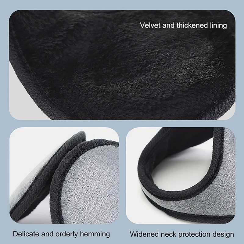 Womens ear warmers windproof ear cushions thick plush winter warm wool ear cushions outdoor circulation warm soft ear cushions W241126