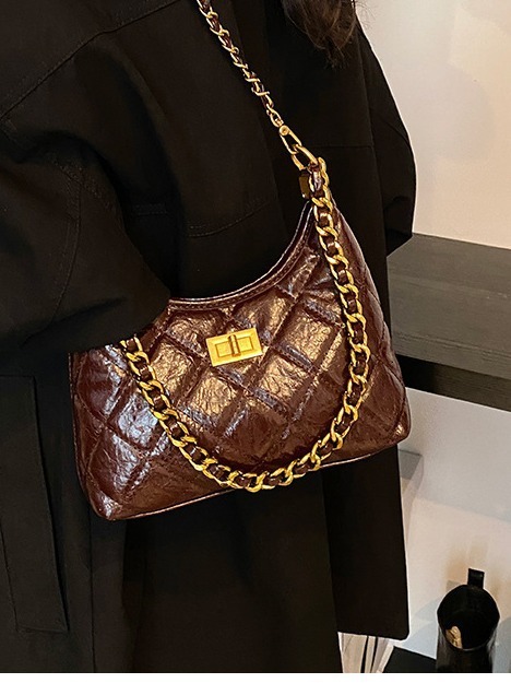 Fashion Texture Armpit Commuting Women's New Diamond Grid Chain Versatile Crossbody Bag Designer Bags Handbags Women