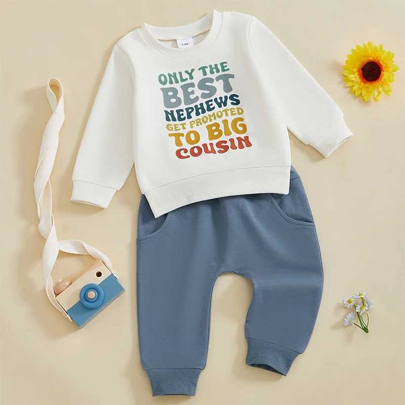 Clothing Sets Kids Winter Clothing Set Warm Hooded Jacket and Pants Outfit Boys Girls Letter Print Tracksuit Sports Suit H241126