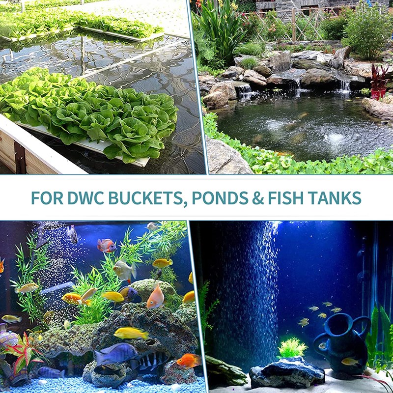 Oxygen Aerator Diffusion Aquarium Air Bubble Diffuser Stone Round In Bulk