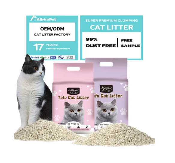 Natural Absorbent Scented Clumping Cat Sand Tofu Cat Litter
