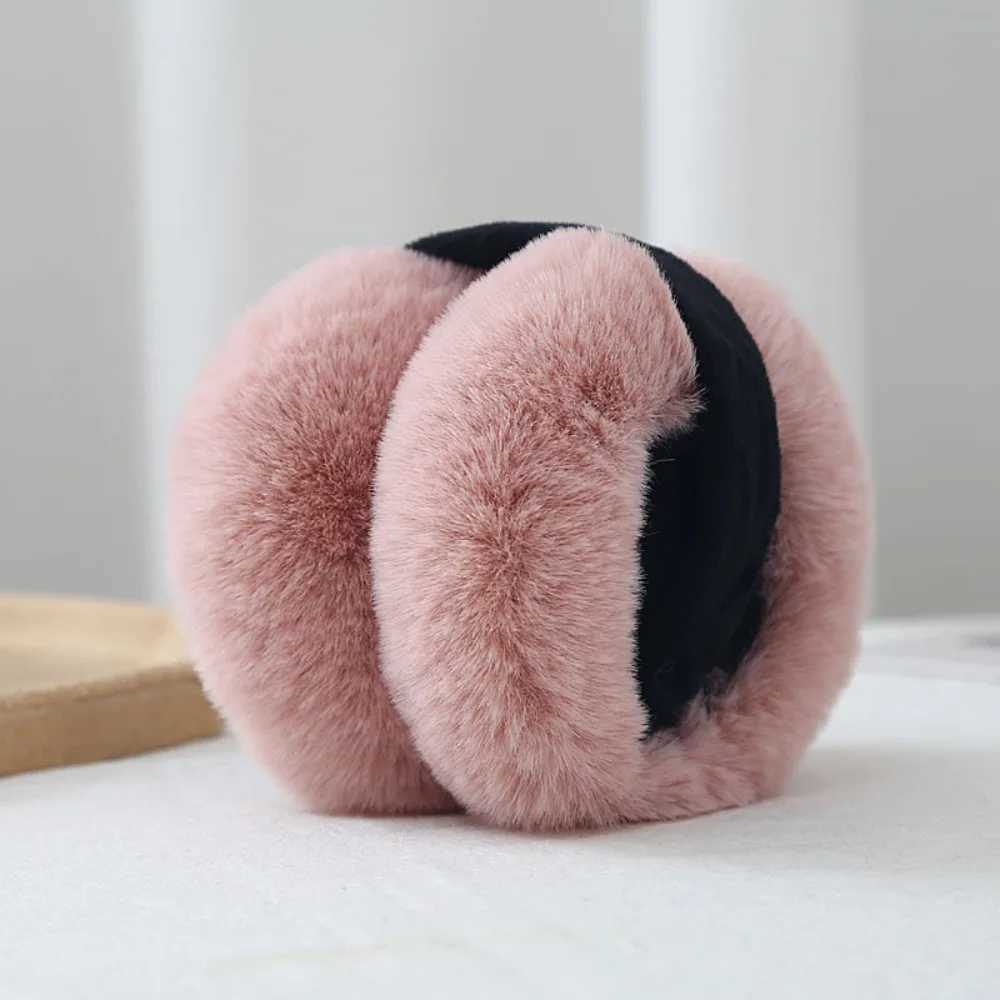 Foldable Earmuffs For Women Winter Warmth Ear Protectors Korean Version Student Imitation Rabbit Hair Thickened Plush EarmuffsXJ241126