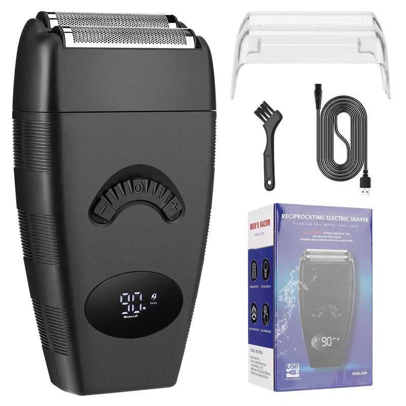 RESUXI 2206 Barber Hair Cleaning Electric Shaver For Men Beard Stubble Razor Bald Washable Multi-functional Shaving MachineXJ241207