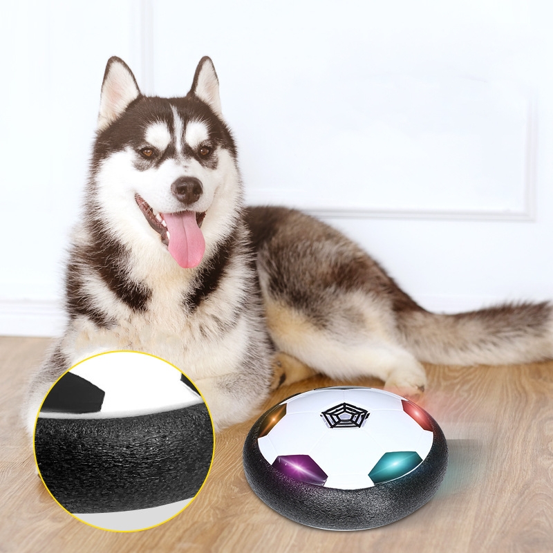 Wholesale Pet Interactive Toy Floating Electric Lighting Moving Soccer Toy With Wheels