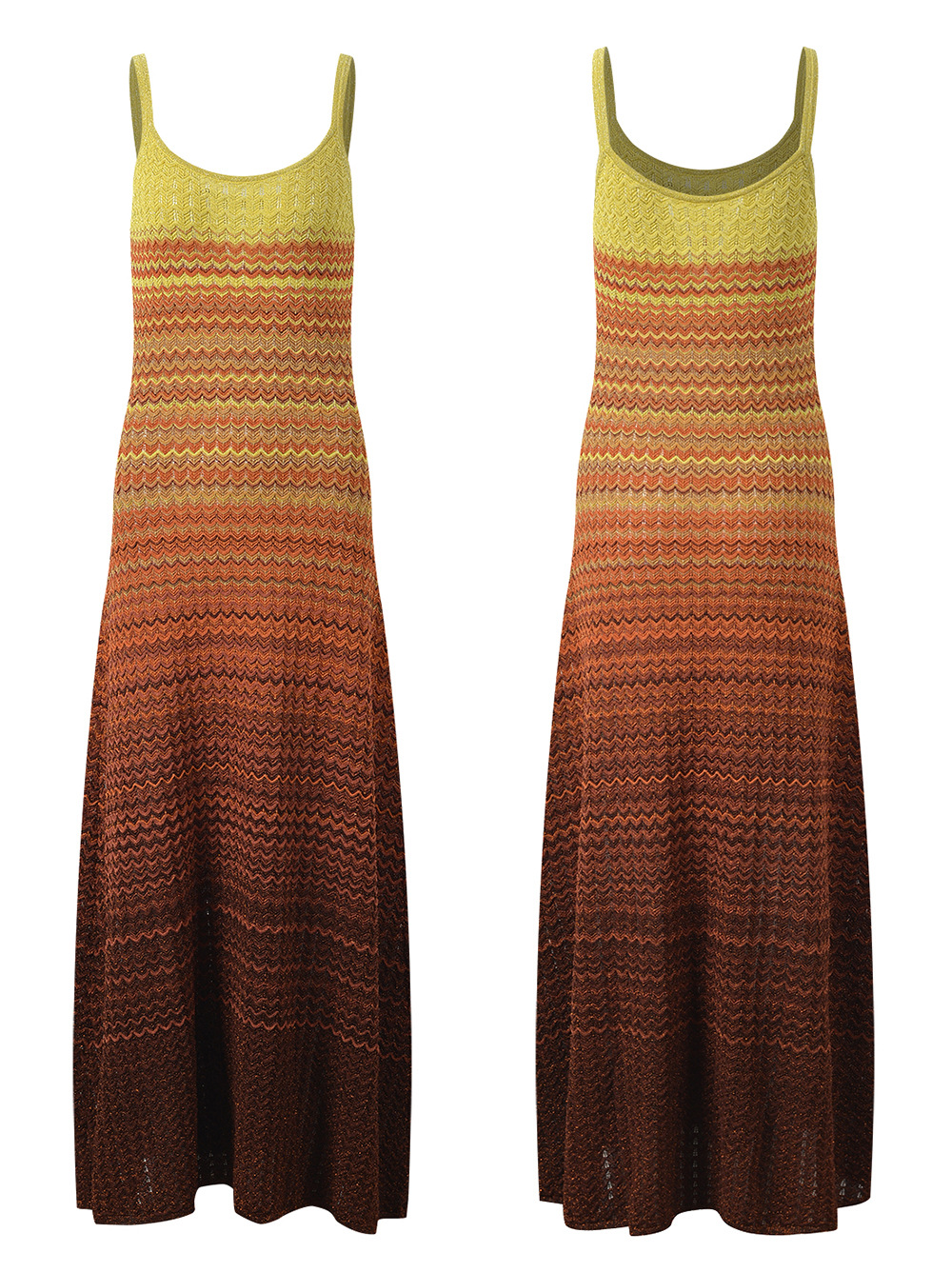 416 XXL 2024 Milan Runway Dress Spring Summer Sleeveless Spaghetti Strap Womens Dress Fashion High Qual