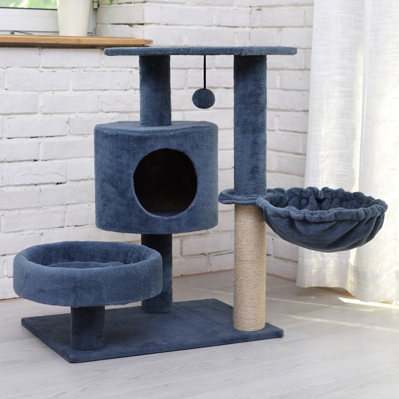 Factory Fashion Designer Scratch Bed Cheap Simple Customized Condo Tower Comfy Pet House Cats Tree