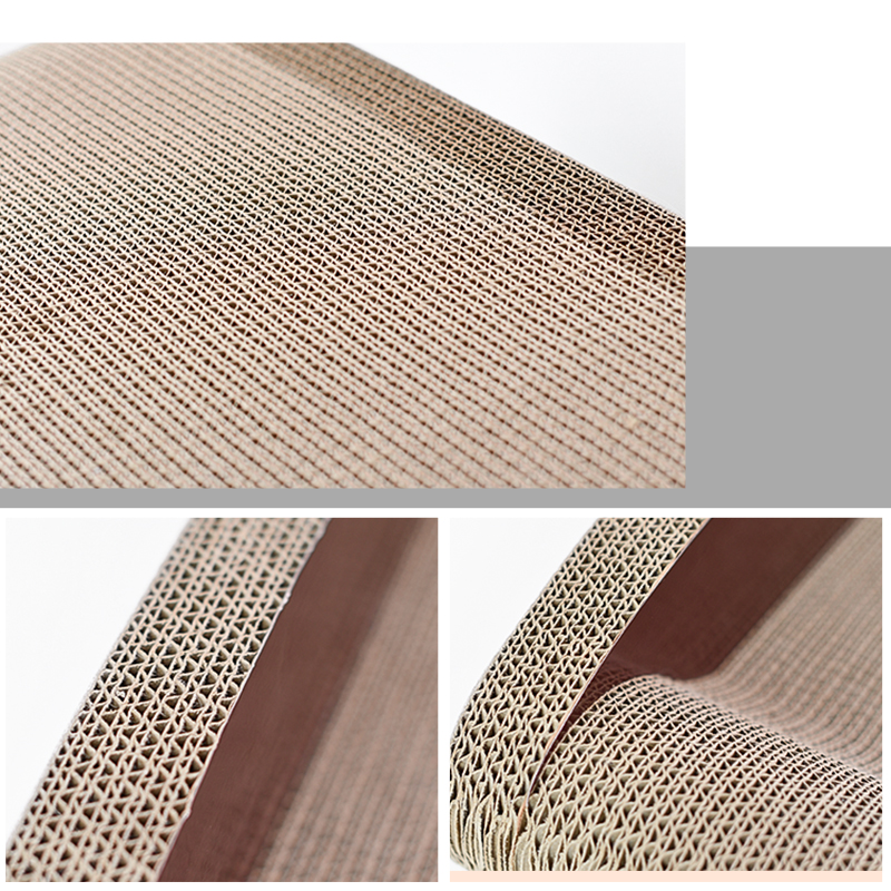 Deku-Cat Bed Scratching Pads Cardboard Scratch Lounge Sofa Bed Cat Scratcher Mat with Catnip