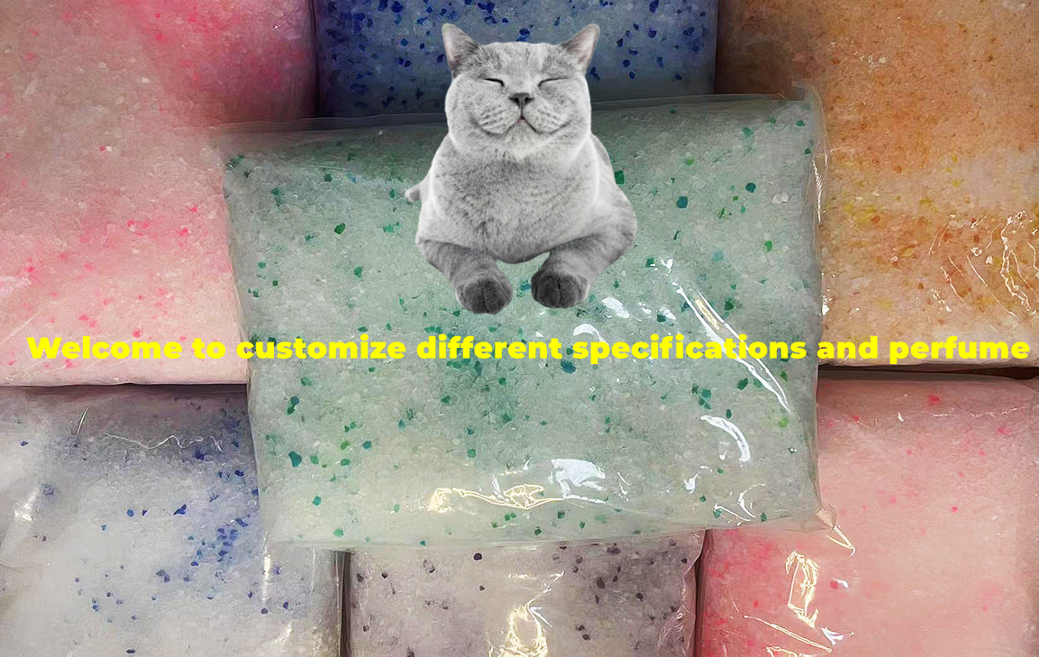 LUCKLOVE hot wholesale dust free pellet crystal cat litter silica gel
