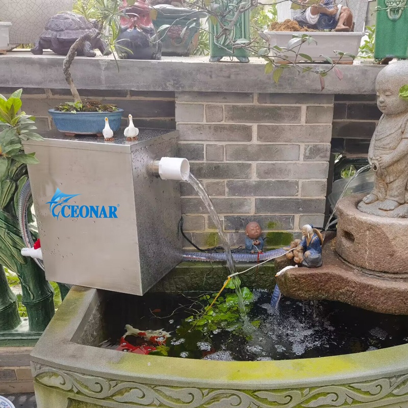 fish pond filter outdoor large biofilter koi pond pre filter system