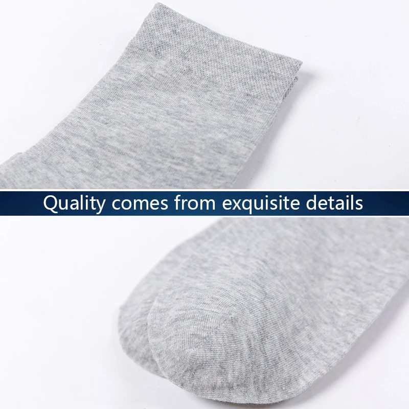 10 pairs/batch of high-quality mens cotton socks style black business socks breathable autumn mens sizes 39-46 241126