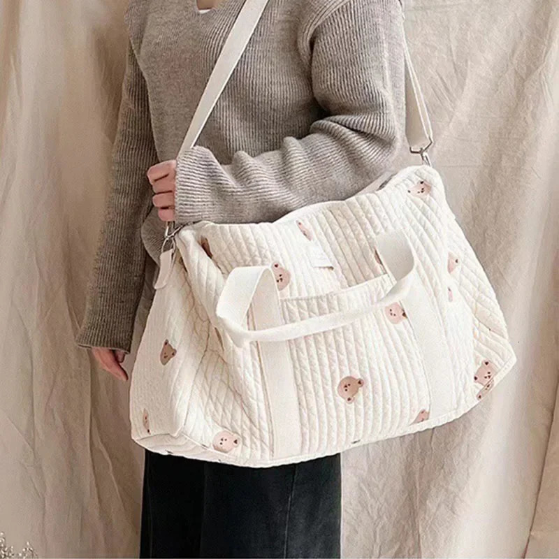 Mommy Bag Bear Maternity Pack Baby Diaper Bag Stroller Nappy Organizer Portable Luggage Tote Bags Travel Changing Messenger Bag 241126