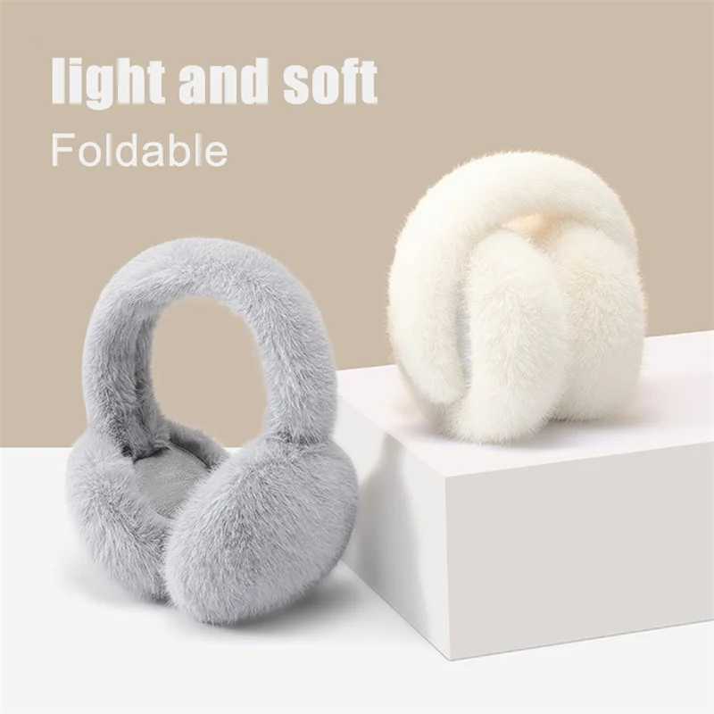 Winter Fashion Cartoon Warm Earrings Outdoor Refrigeration Womens Artificial Fur Earrings Foldable Earrings Soft Plush Earrings W241126