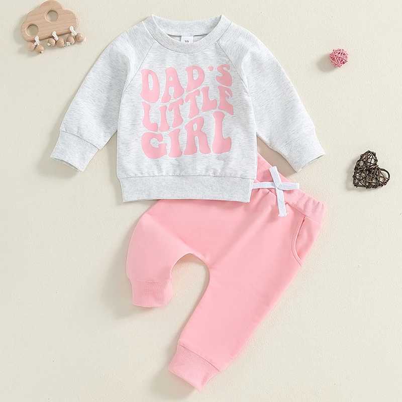 Clothing Sets Toddler Girl 2-Piece Winter Outfits Cozy Sweater Jogger Pants Set Infant Cold Weather Clothing Warm Tracksuit H241126