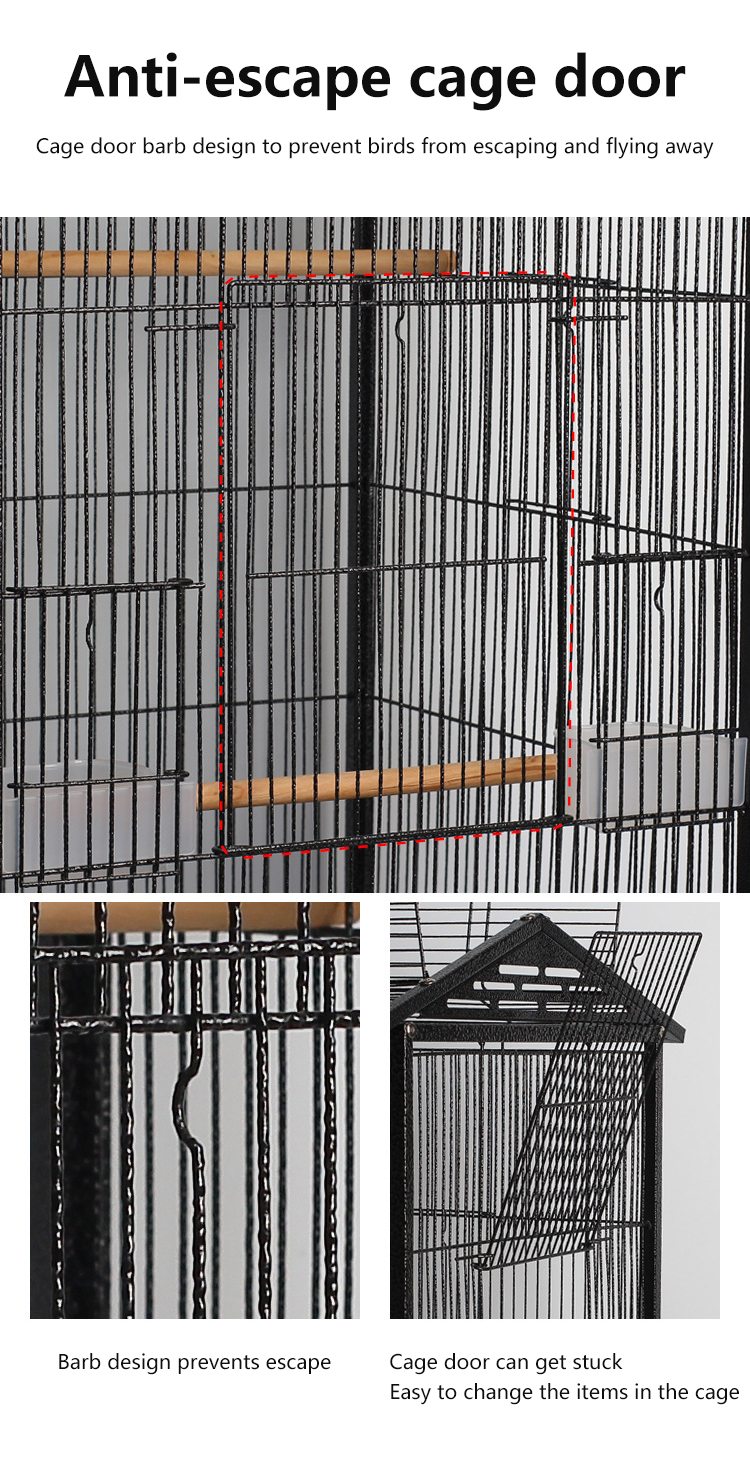 Hot Selling Durable Iron Wire Large Pet Cage Breeding Bird Parrot Cage Rabbit Pigeon Cage