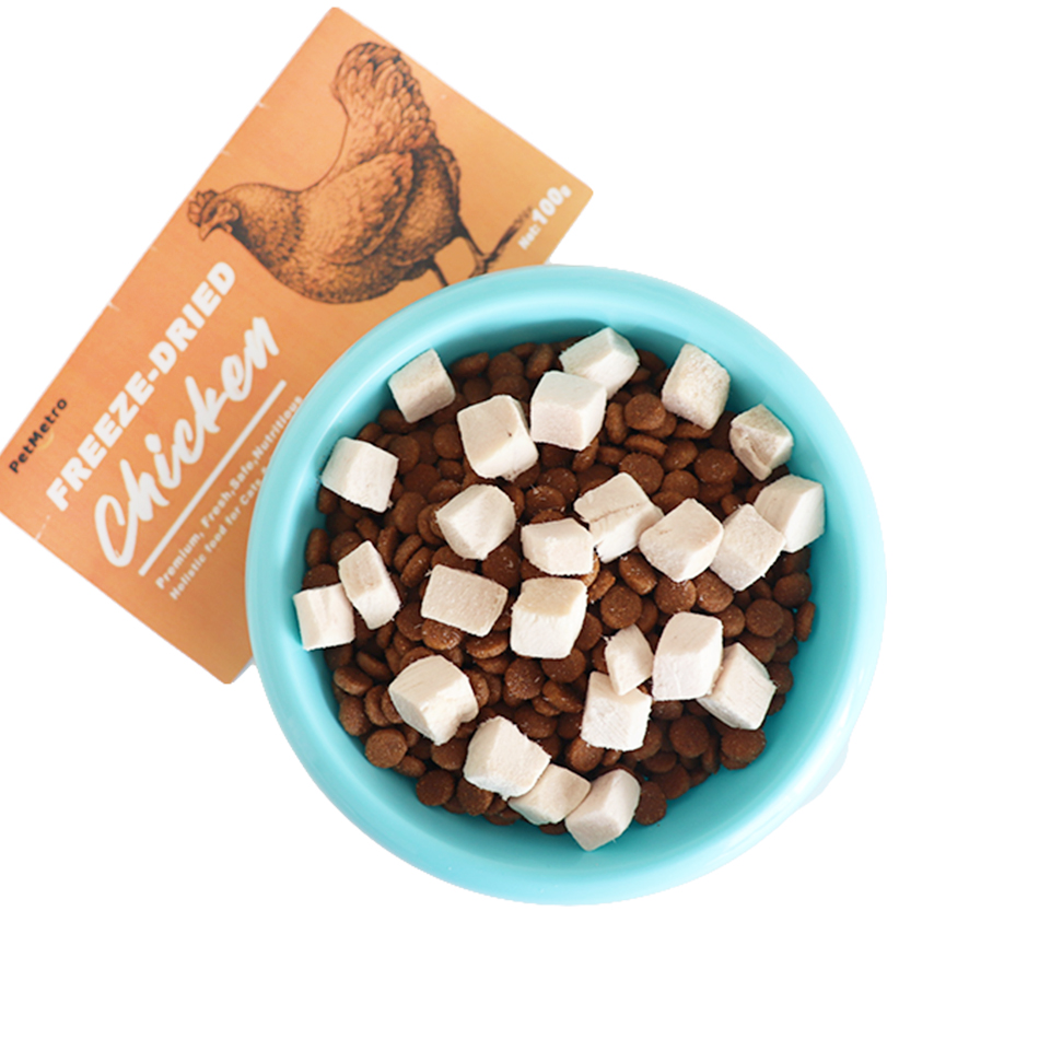 Wholesale Freeze-dried Chicken Diced Chicken Breast Fresh Freeze Dried Cat Snack Dog Treats Pet Food