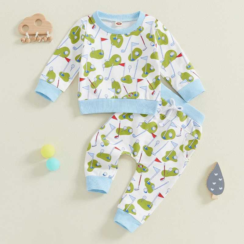 Clothing Sets Boys 2-Piece Set Dinosaur Print Hoodie with Matching Jogger Pants for Boys Casual Fall Outfit for Kids H241126