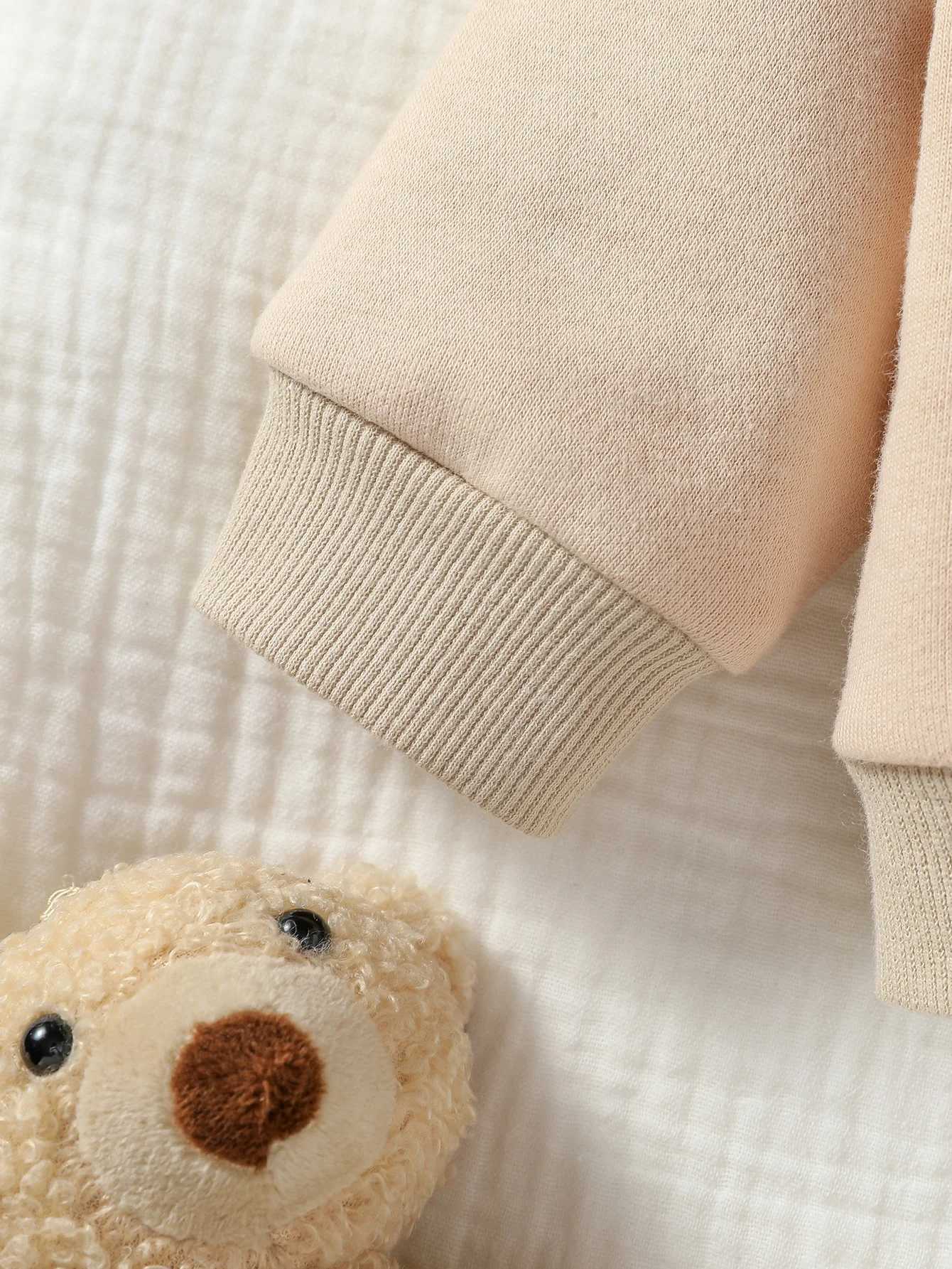 Clothing Sets 2Pcs Baby boy Autumn/ Winter Long Sleeve leisure and simplicity solid color hooded Sweatshirt +long pants Casual Set H241126