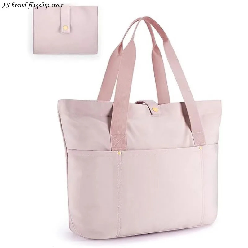 XJ s selling foldable handbag with large capacity shoulder bag The can be folded into a portable small 241125