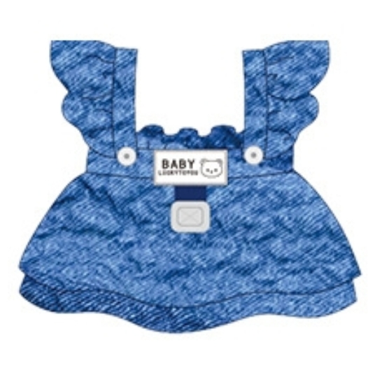 Pet dog and cat clothes retro fresh denim