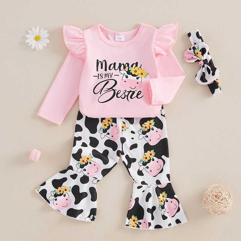 Clothing Sets Toddler Girls Winter Outfit Cute Bear Ear Hoodie with Polka Dot Leggings and Matching Headband Clothing Set H241126