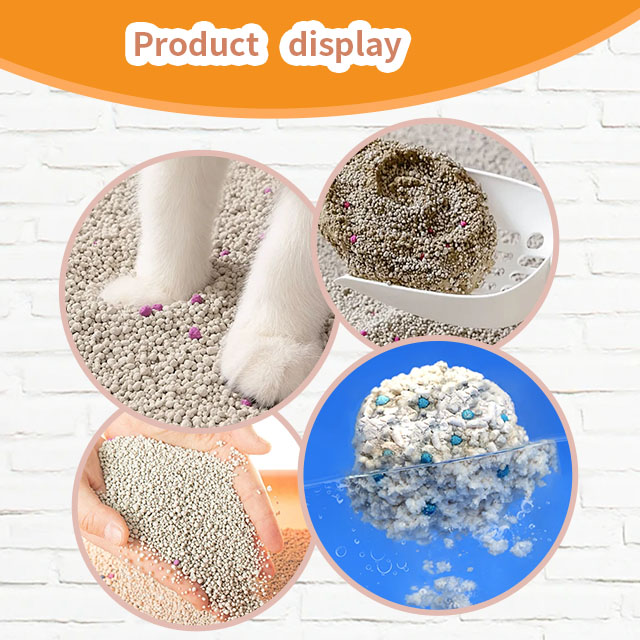 Custom Bulk Cat Litter Wholesale Factory Dust-Free Easy Clean Clumping Scented Fragrant Bentonite Cat Litter Sand
