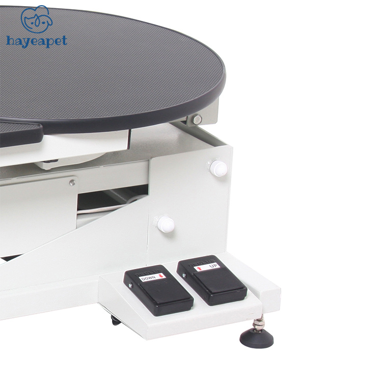 Hayeapet Big Z Electric Lifting rotatable Pet Grooming Table With Round Rotational Top and Swivel Grooming Arm