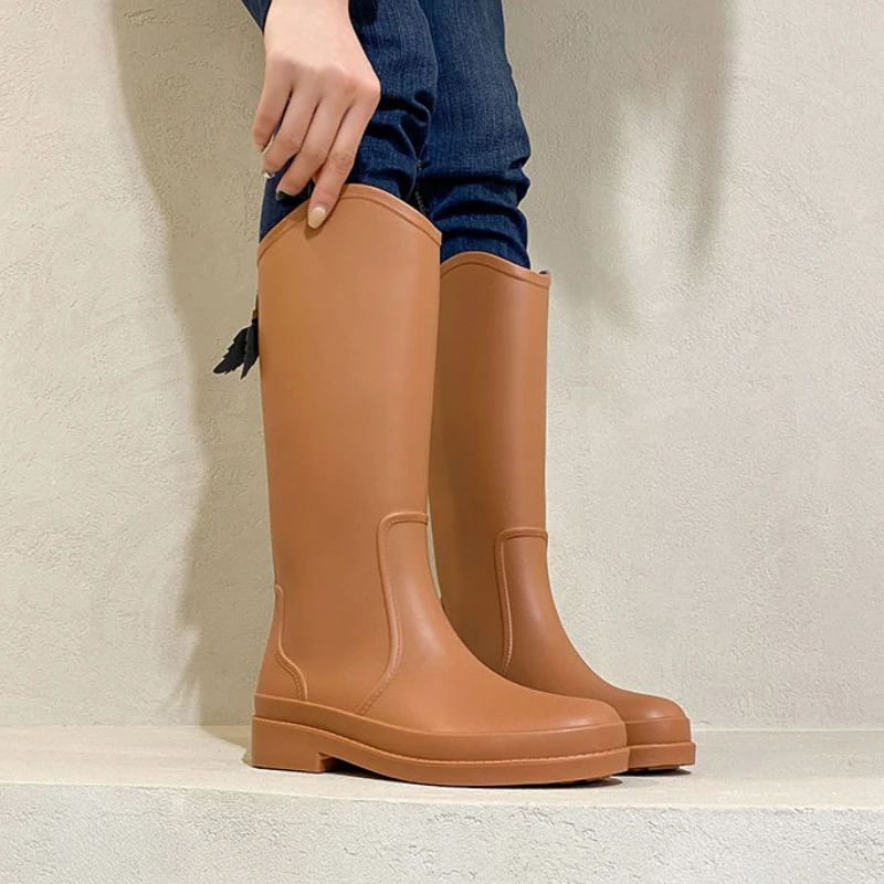 Womens high rubber boots waterproof work garden Galohes womens rain boots Botas De Caza Espanolas womens rain boots 241126
