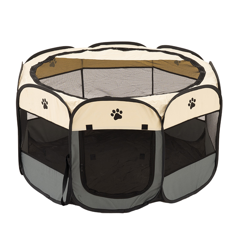 Oxford Fabric Washable Portable Foldable Pet Octagonal Playpen Fence Tent with