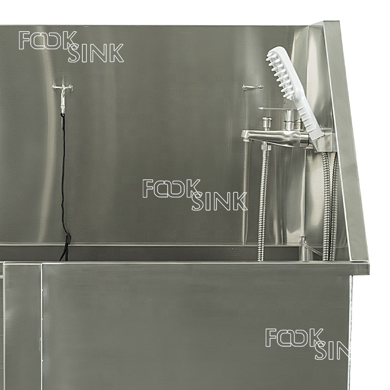 Multifunction Easy o Clean Washbasin for Dogs 304 Stainless Steel Dog Grooming Bath Tub
