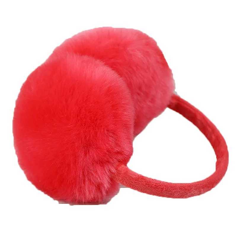Winter Warm Earmuffs Cute Plush Fur Headphones Fashion Unisex Ear Warmer Solid Color Girls Headband Ear Muff Ear CoverXJ241126