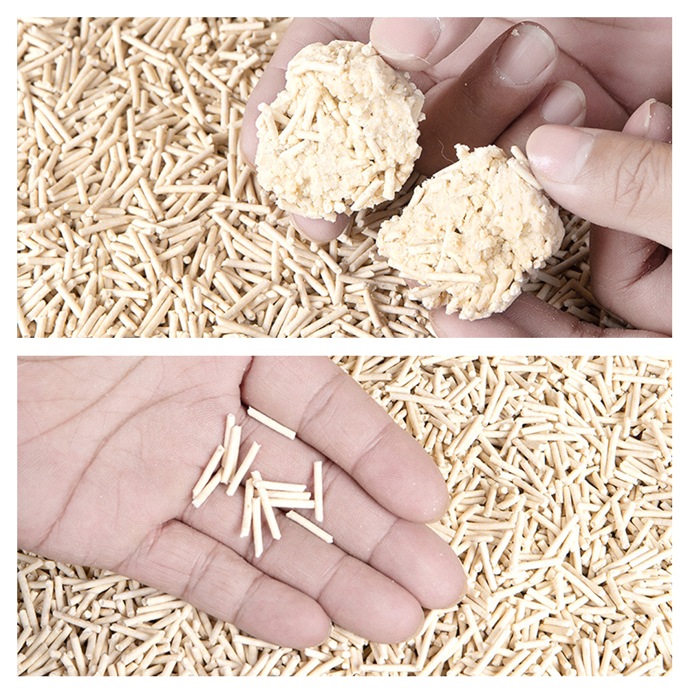 Flushable,ultra Absorbent and Fast Drying,solubility in Water,tofu Cat Litter Clumping TOFU